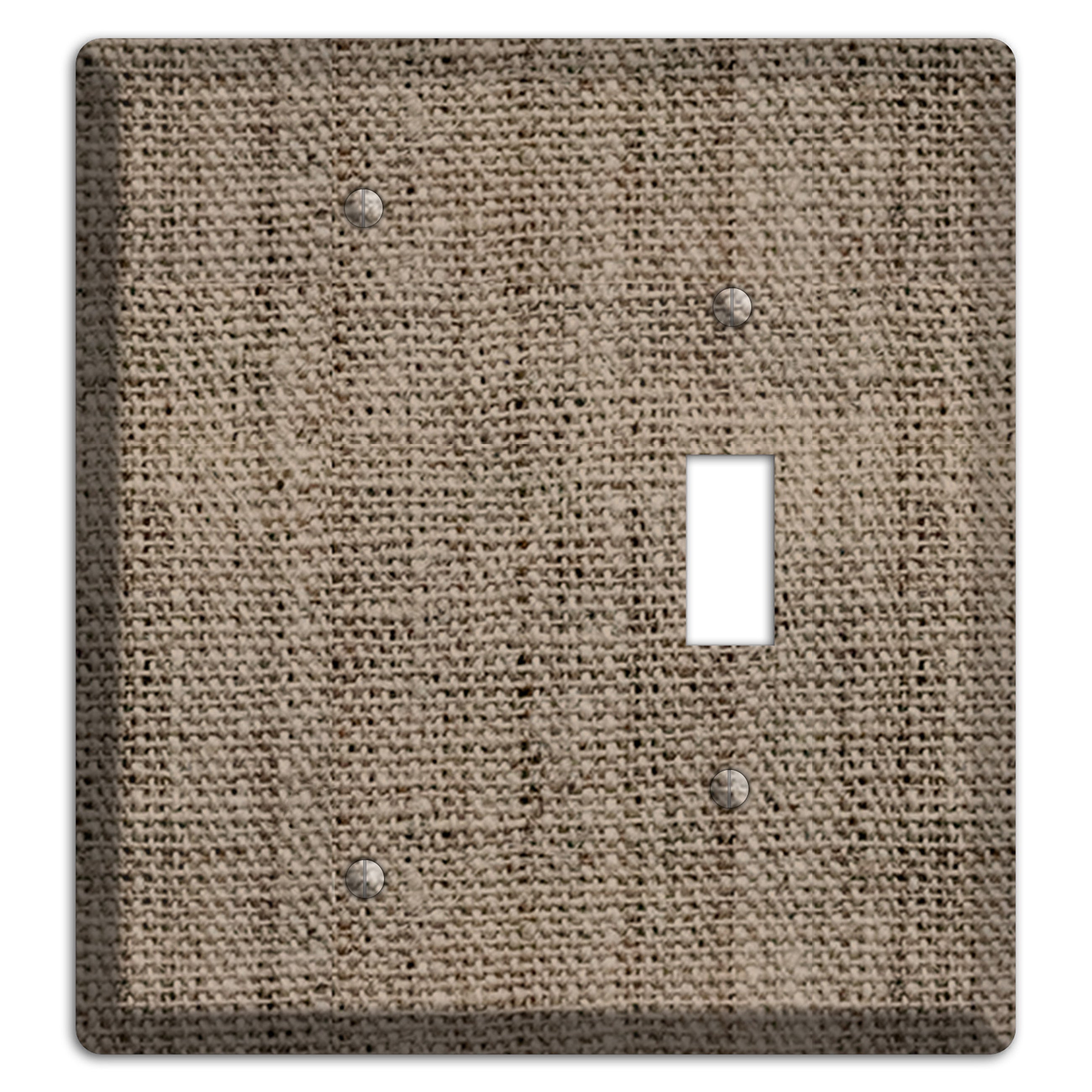 Sand Dune Burlap Blank / Toggle Wallplate