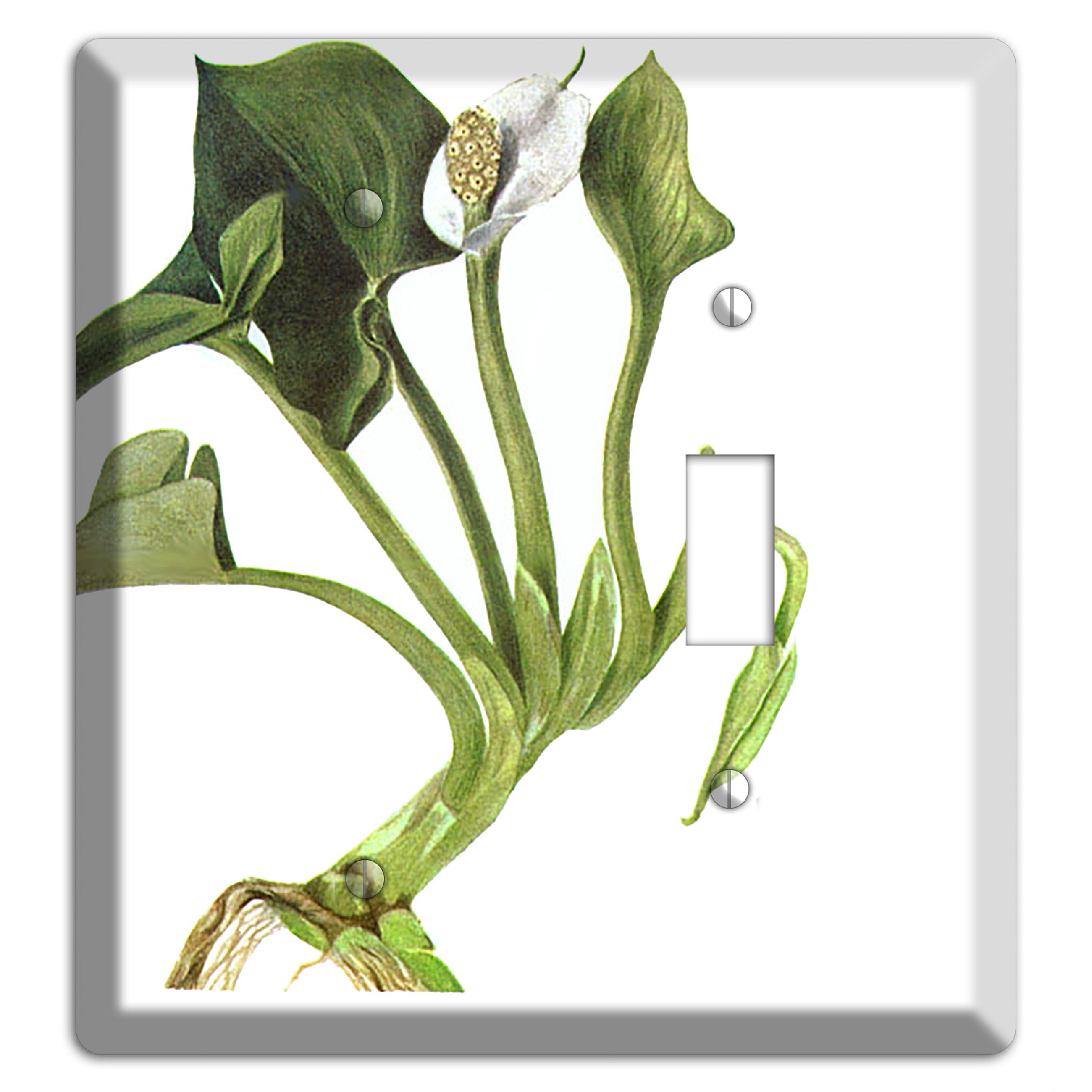 Calla Palustrie Blank / Toggle Wallplate