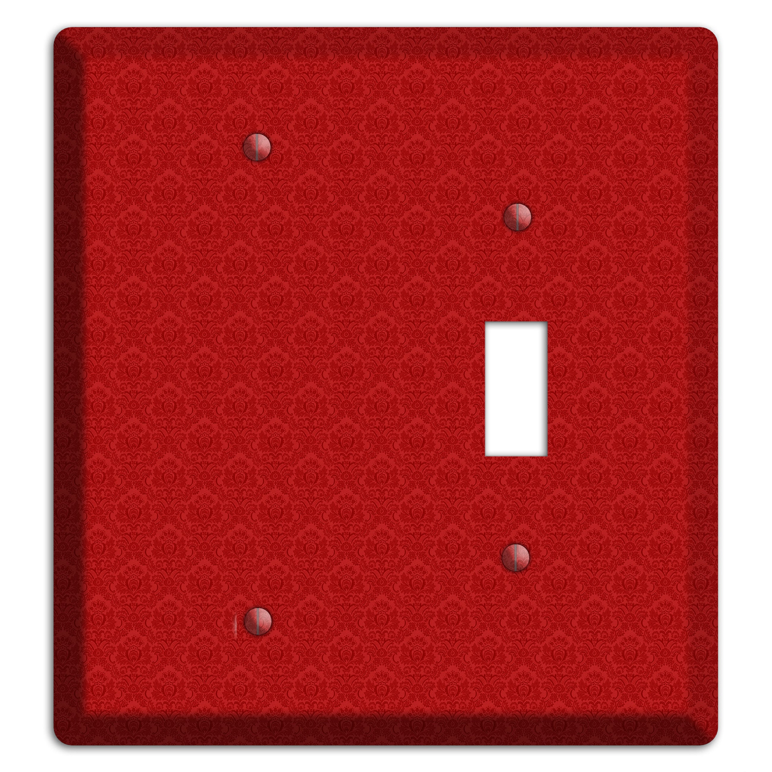 Red Cartouche Blank / Toggle Wallplate