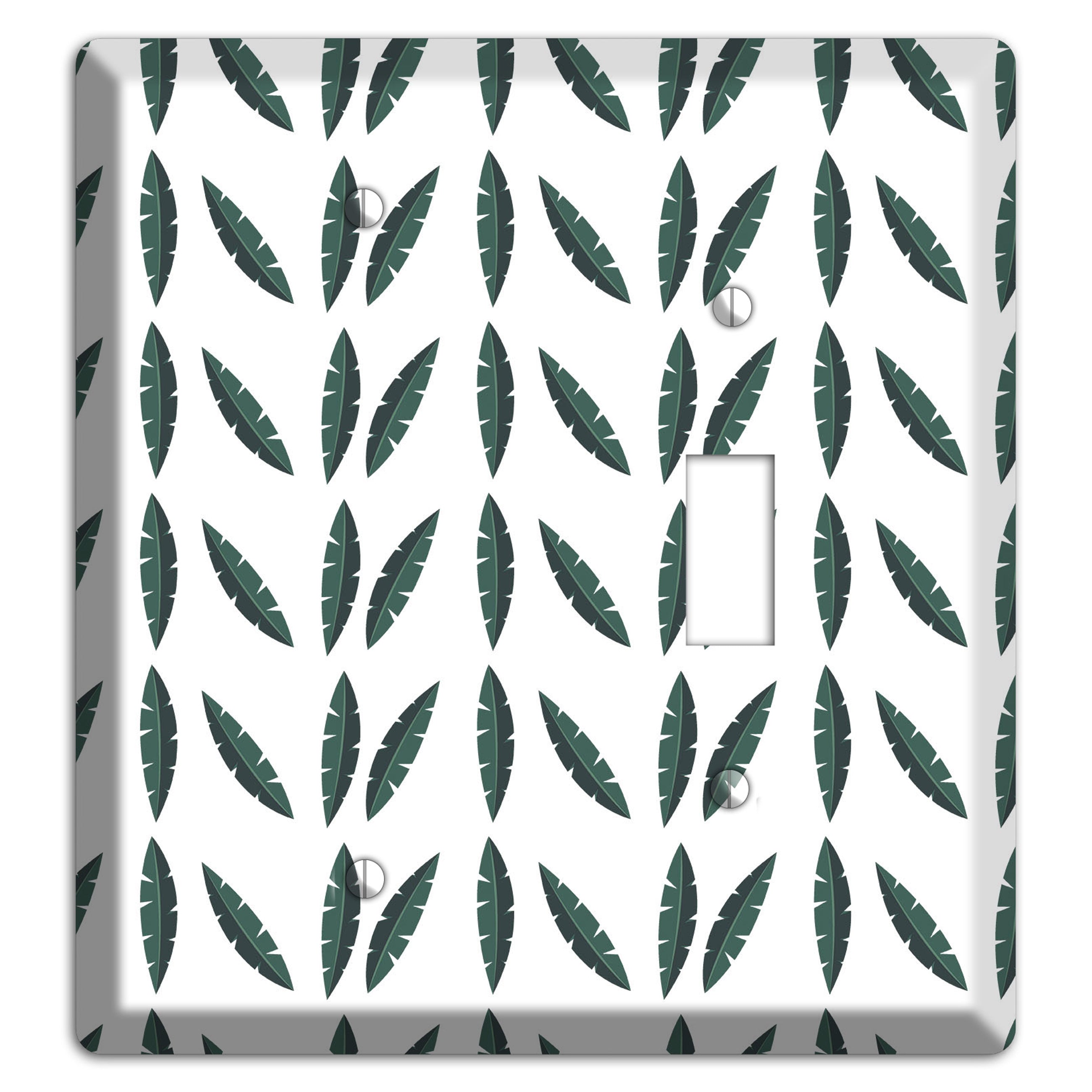 Leaves Style HH Blank / Toggle Wallplate