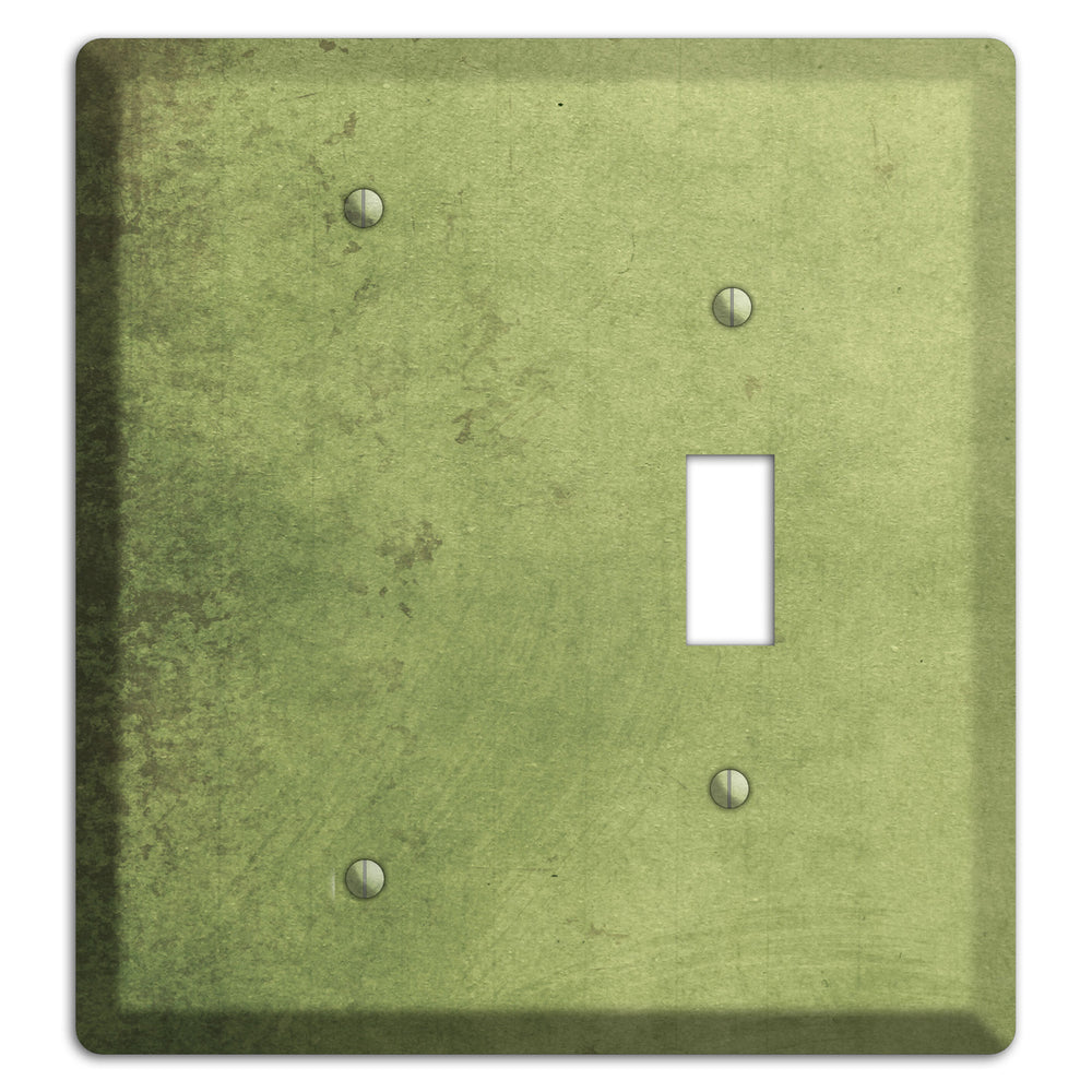 Green Smoke Vintage Grunge Blank / Toggle Wallplate