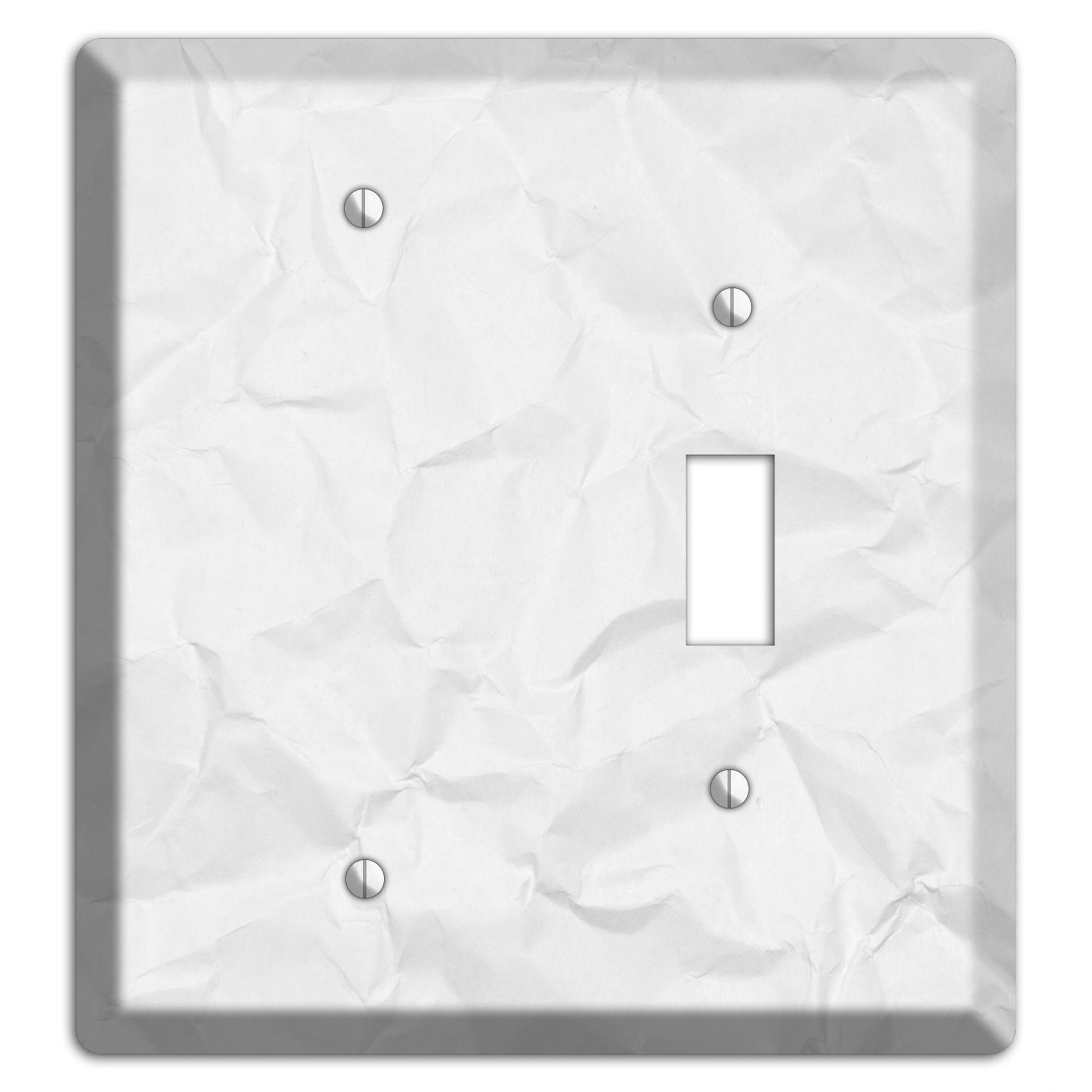 Gallery Crinkled Paper Blank / Toggle Wallplate