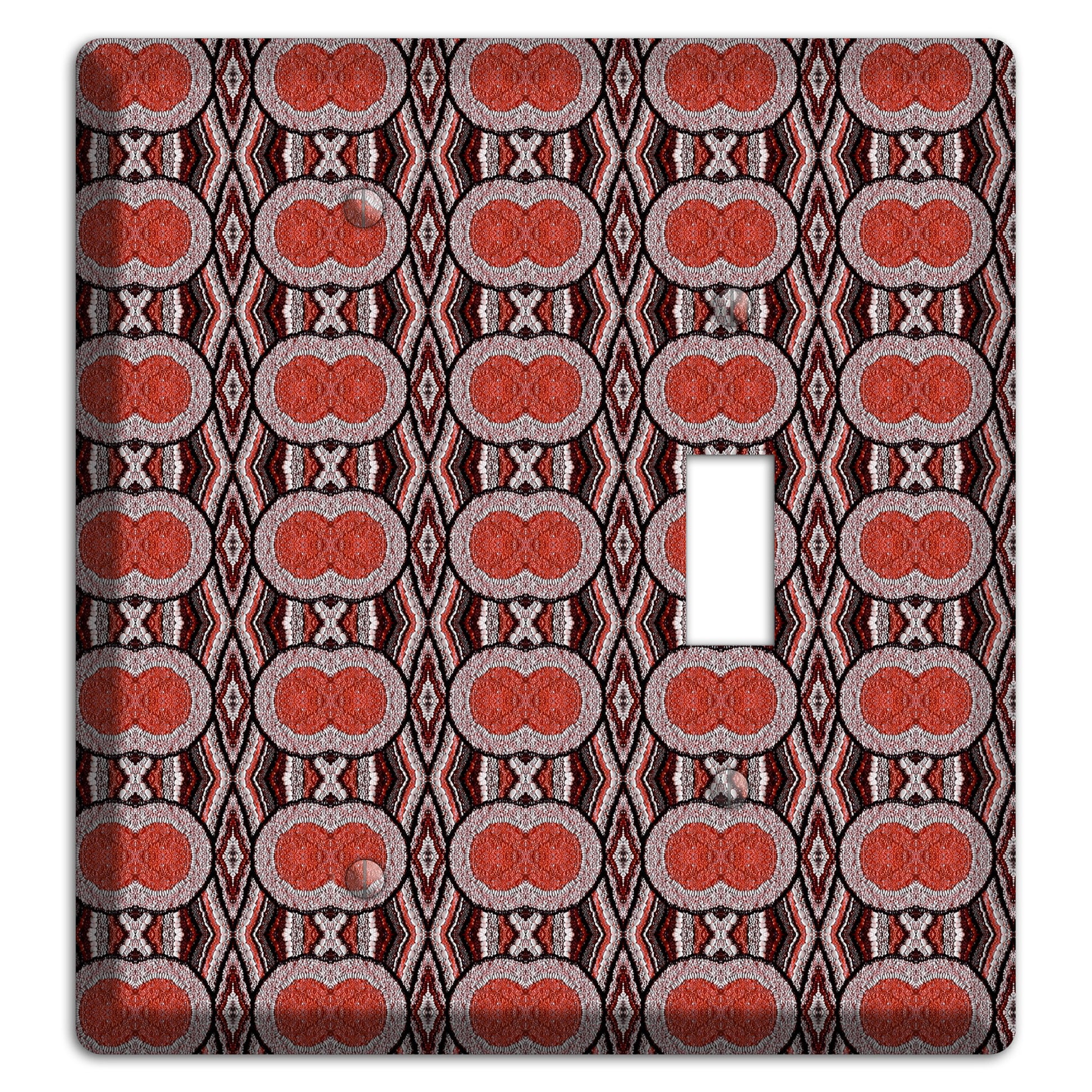 Red Tapestry Blank / Toggle Wallplate