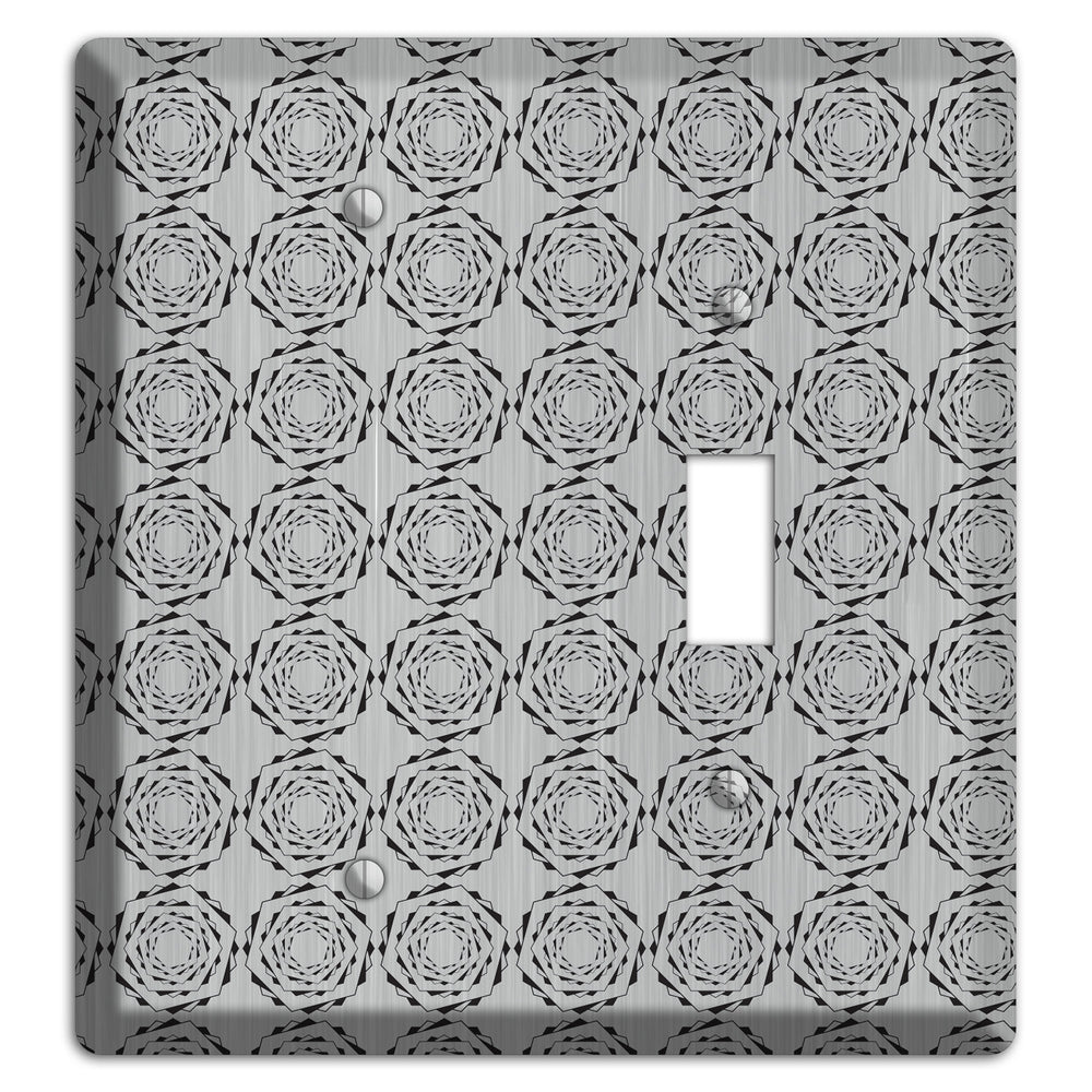 Hexagon Rotation Stainless Steel Blank / Toggle Wallplate