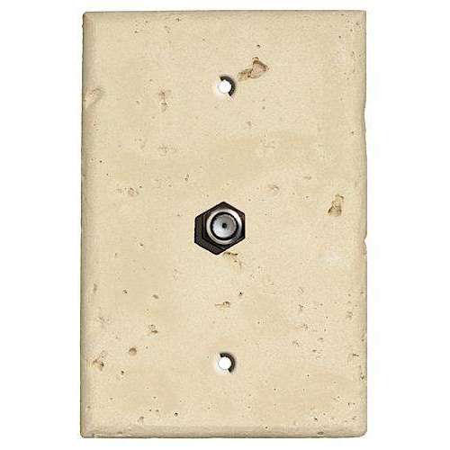 Sand Stone Cable Hardware with Plate - Wallplatesonline.com