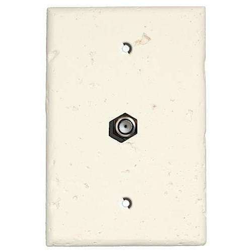 White Stone Cable Hardware with Plate