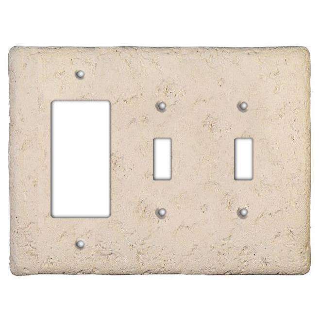 Cappuccino Stone 2 Toggle / Rocker Switchplate
