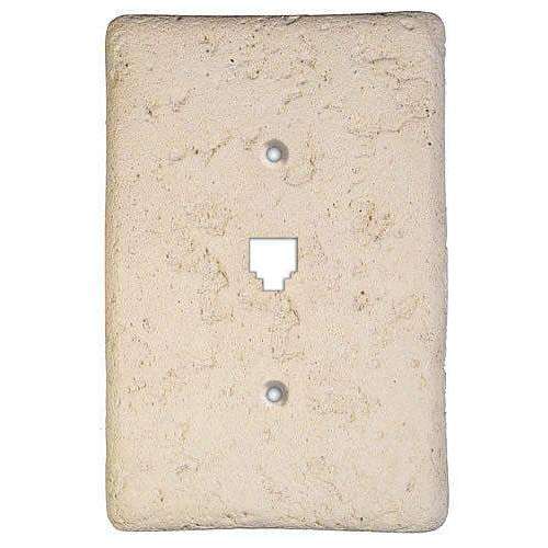 Cappuccino Stone Phone Switchplate - Wallplatesonline.com
