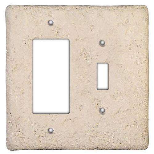 Cappuccino Stone Toggle / Rocker Switchplate