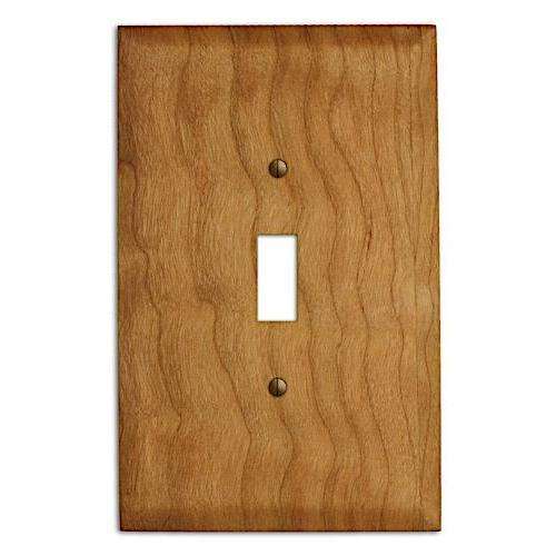 Cherry Wood Cover Plates:Wallplates.com