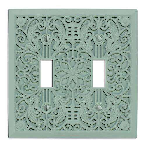 Tower Ash Green Filigree Shabby Chic Double Toggle