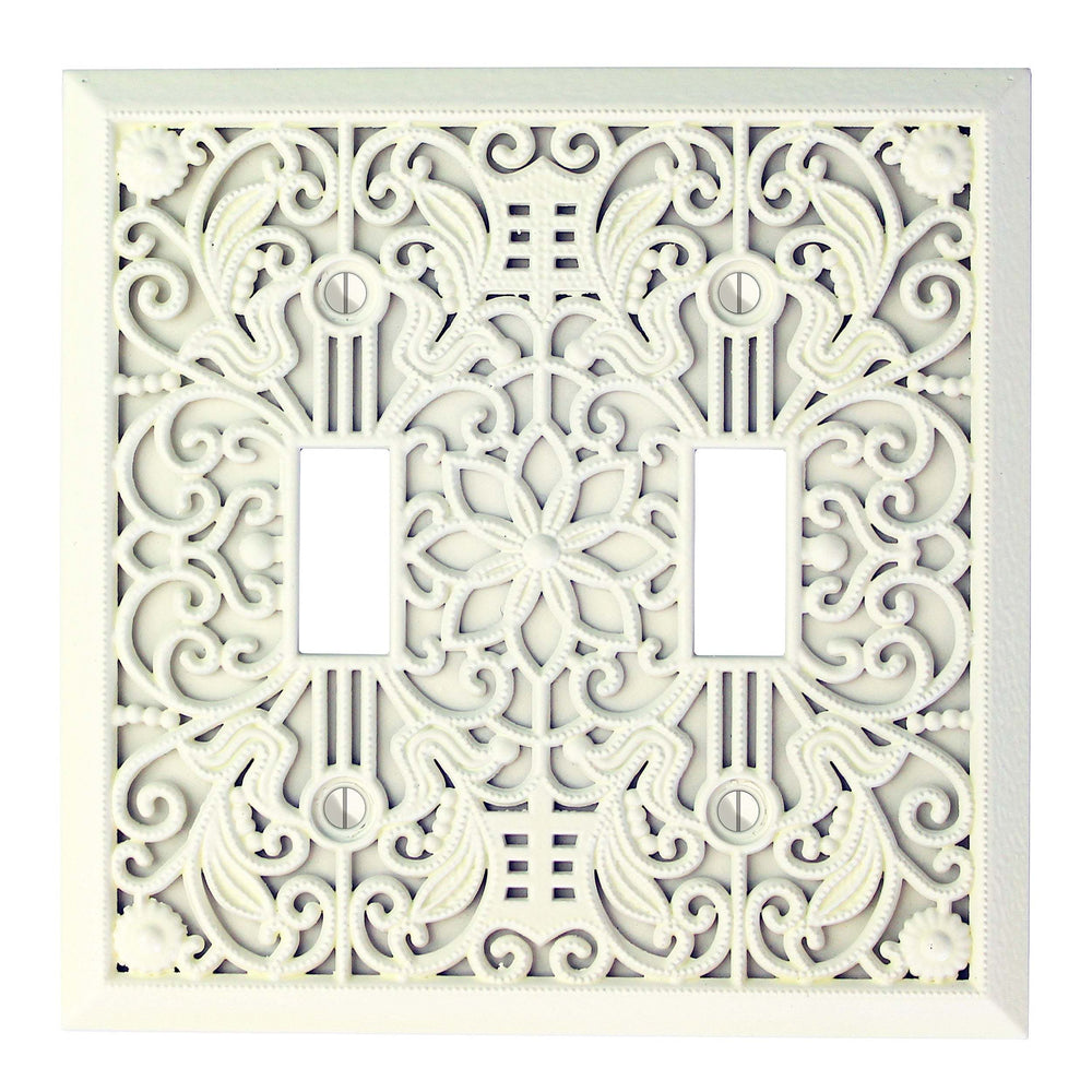Linen Filigree Shabby Chic Double Toggle