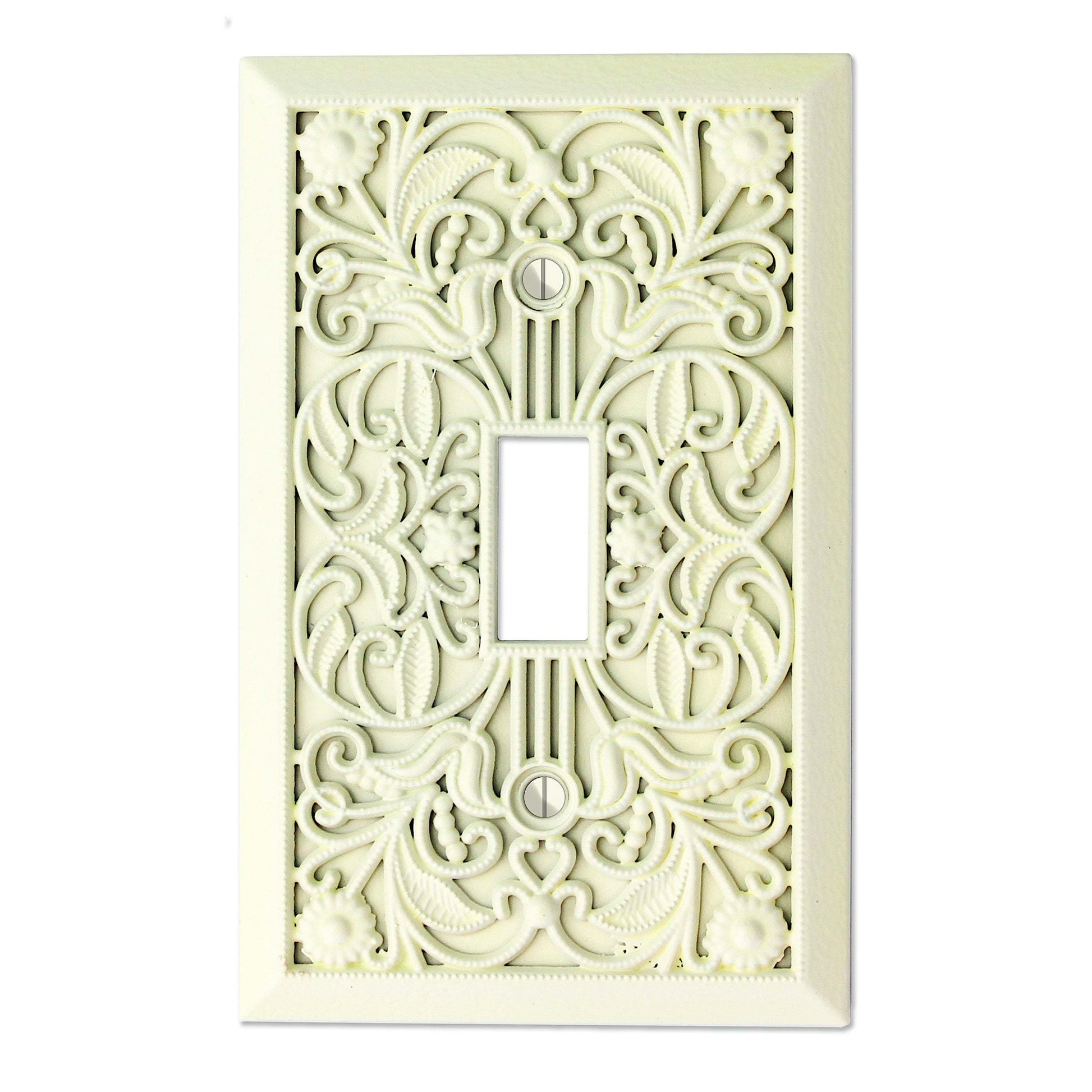 Linen Filigree Shabby Chic Cover Plates:Wallplatesonline.com