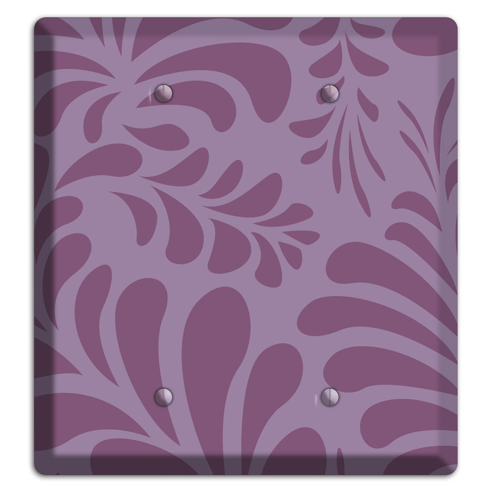 Purple Herati 2 Blank Wallplate