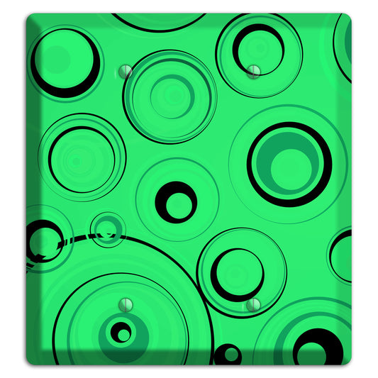 Bright Green Circles 2 Blank Wallplate