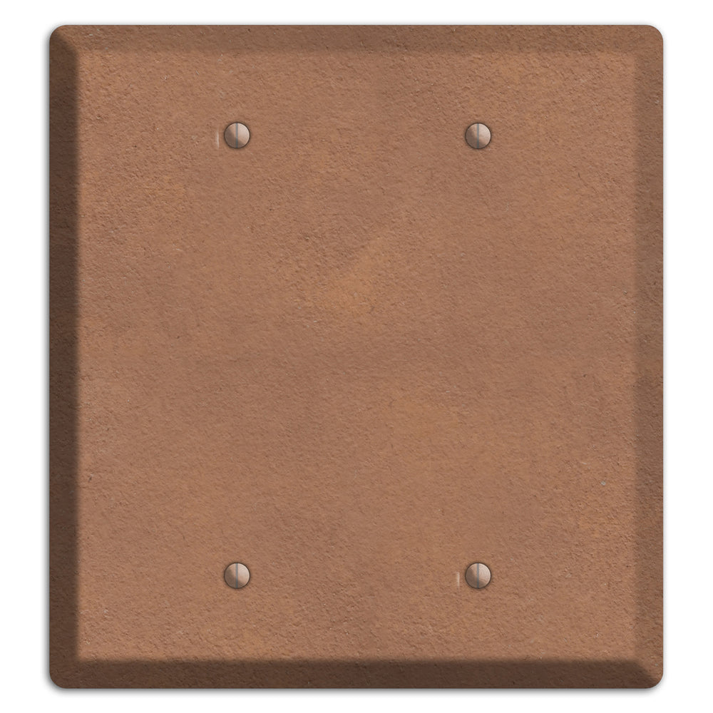Stucoo Brown 2 Blank Wallplate