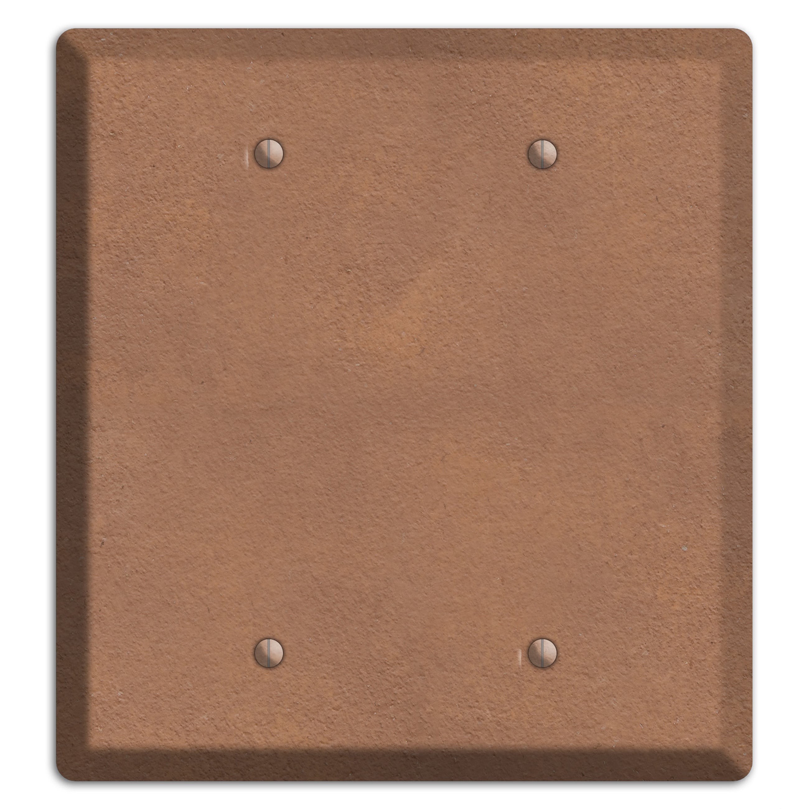 Stucoo Brown 2 Blank Wallplate