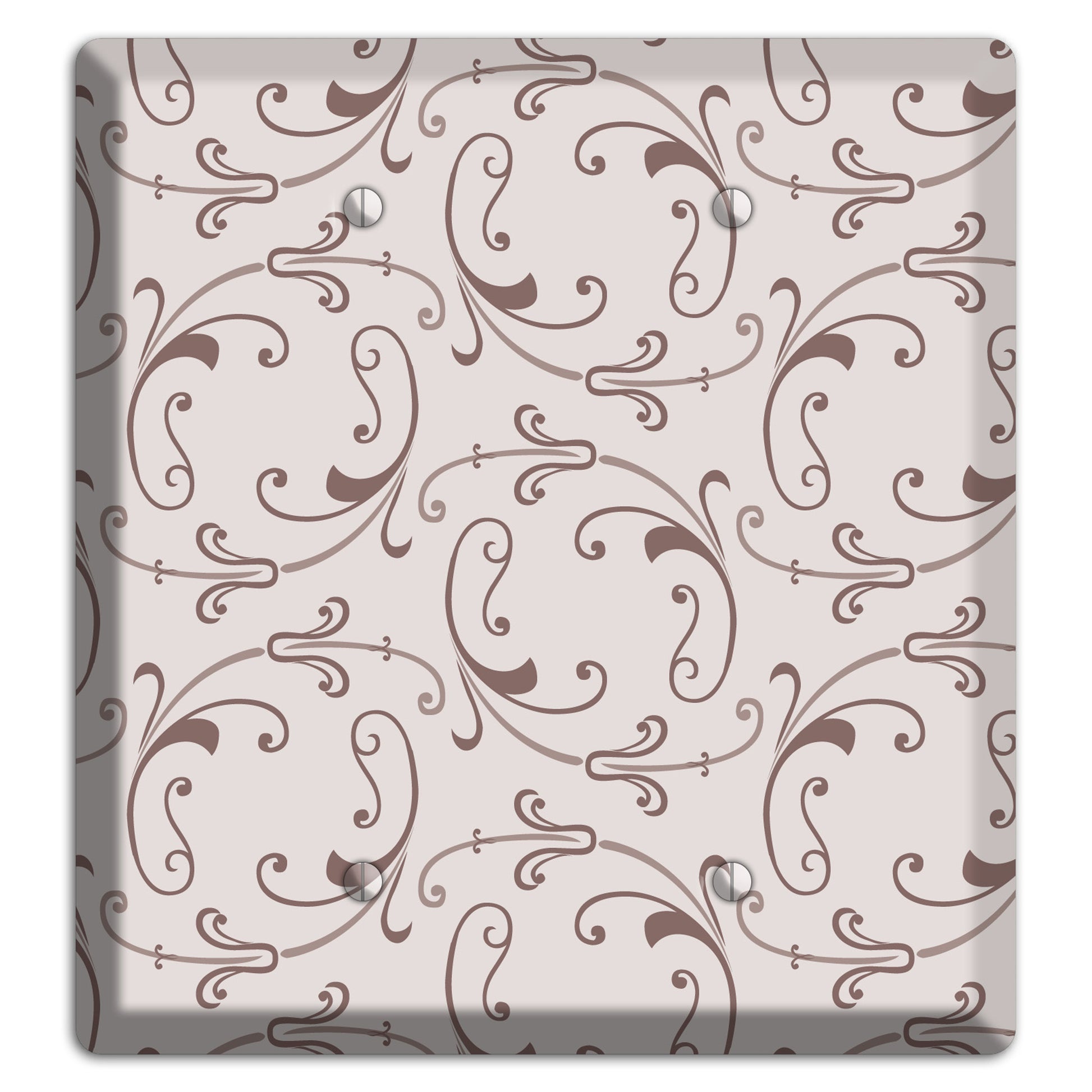 Mauve Victorian Sprig 2 Blank Wallplate