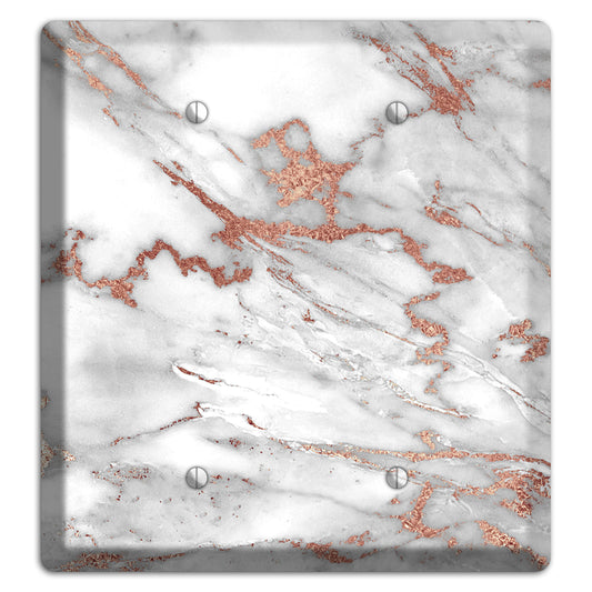 Sanguine Brown Marble 7 2 Blank Wallplate