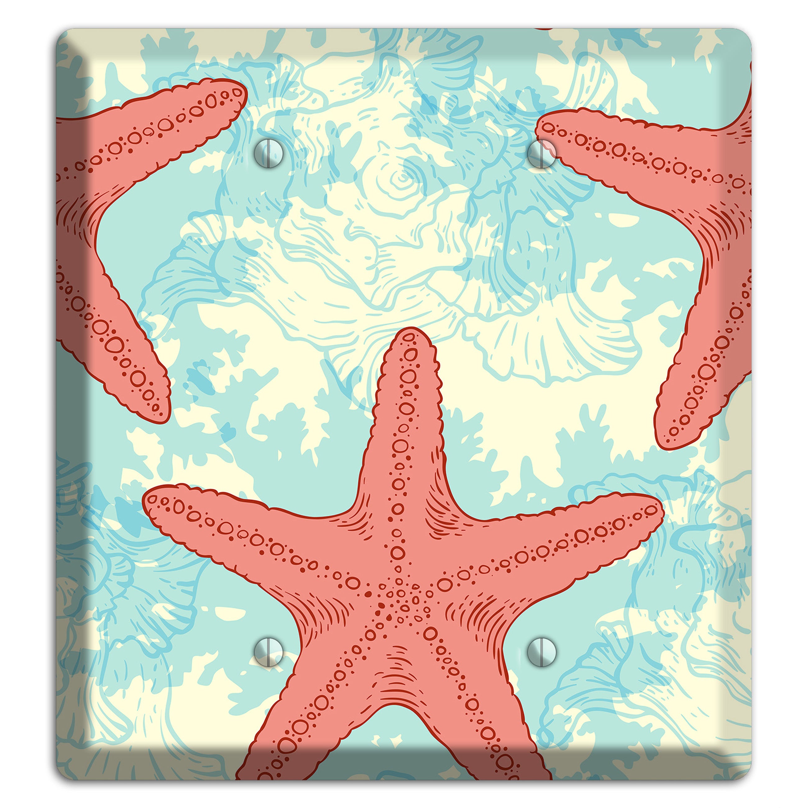 Shells 6 2 Blank Wallplate
