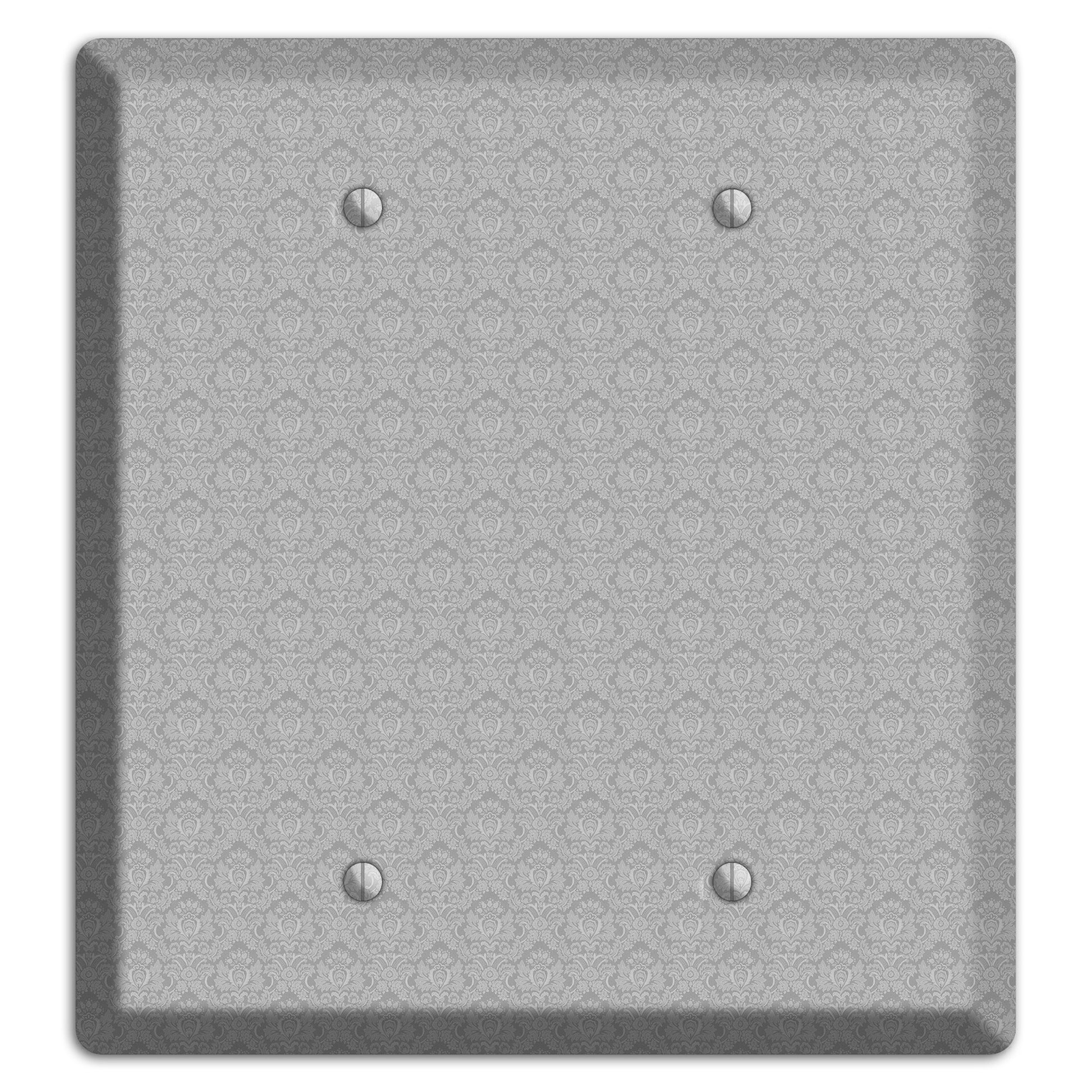 Light Grey Cartouche 2 Blank Wallplate