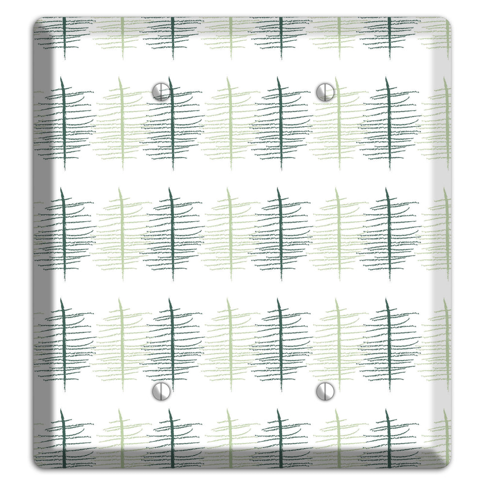 Leaves Style B 2 Blank Wallplate