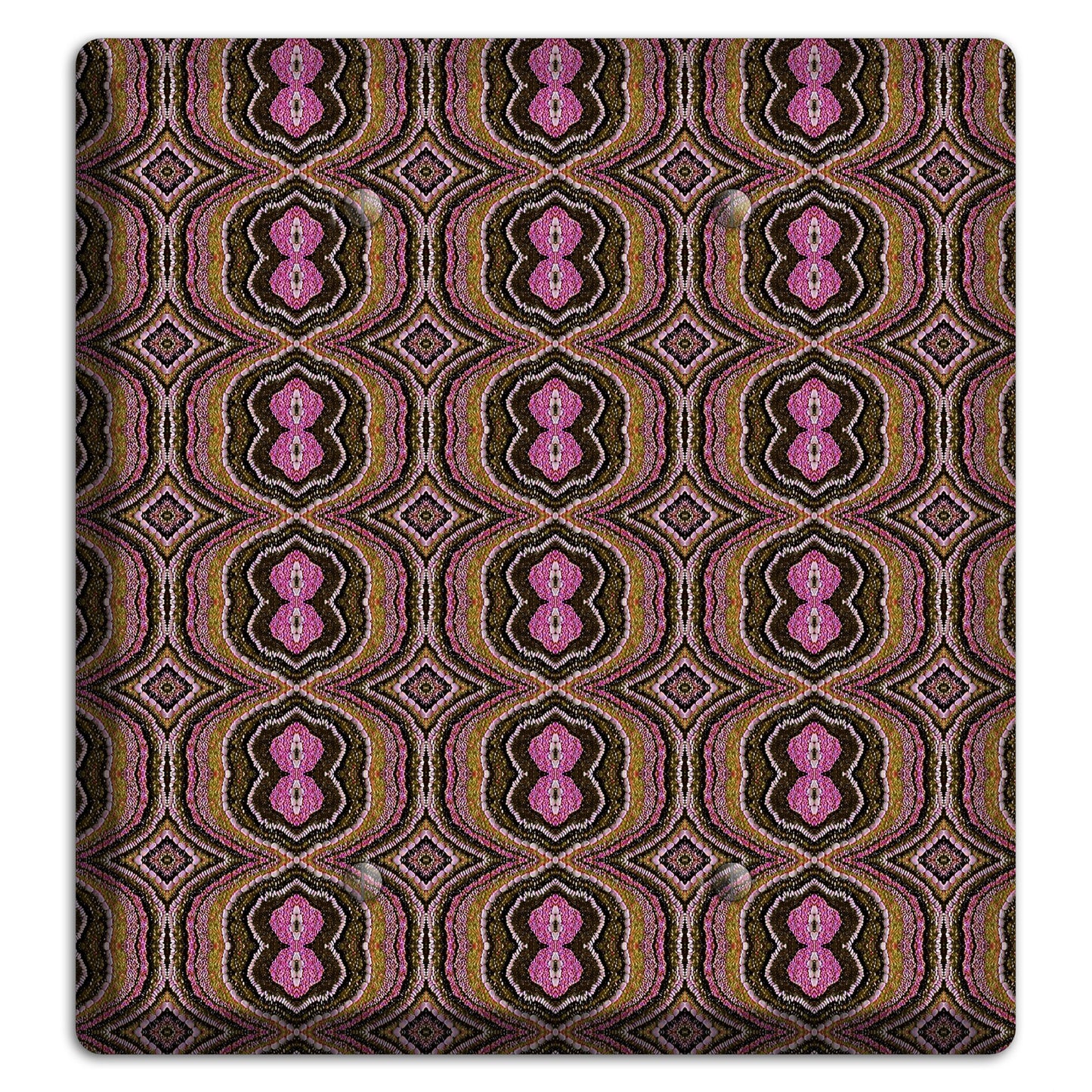 Pink and Brown Tapestry 2 Blank Wallplate