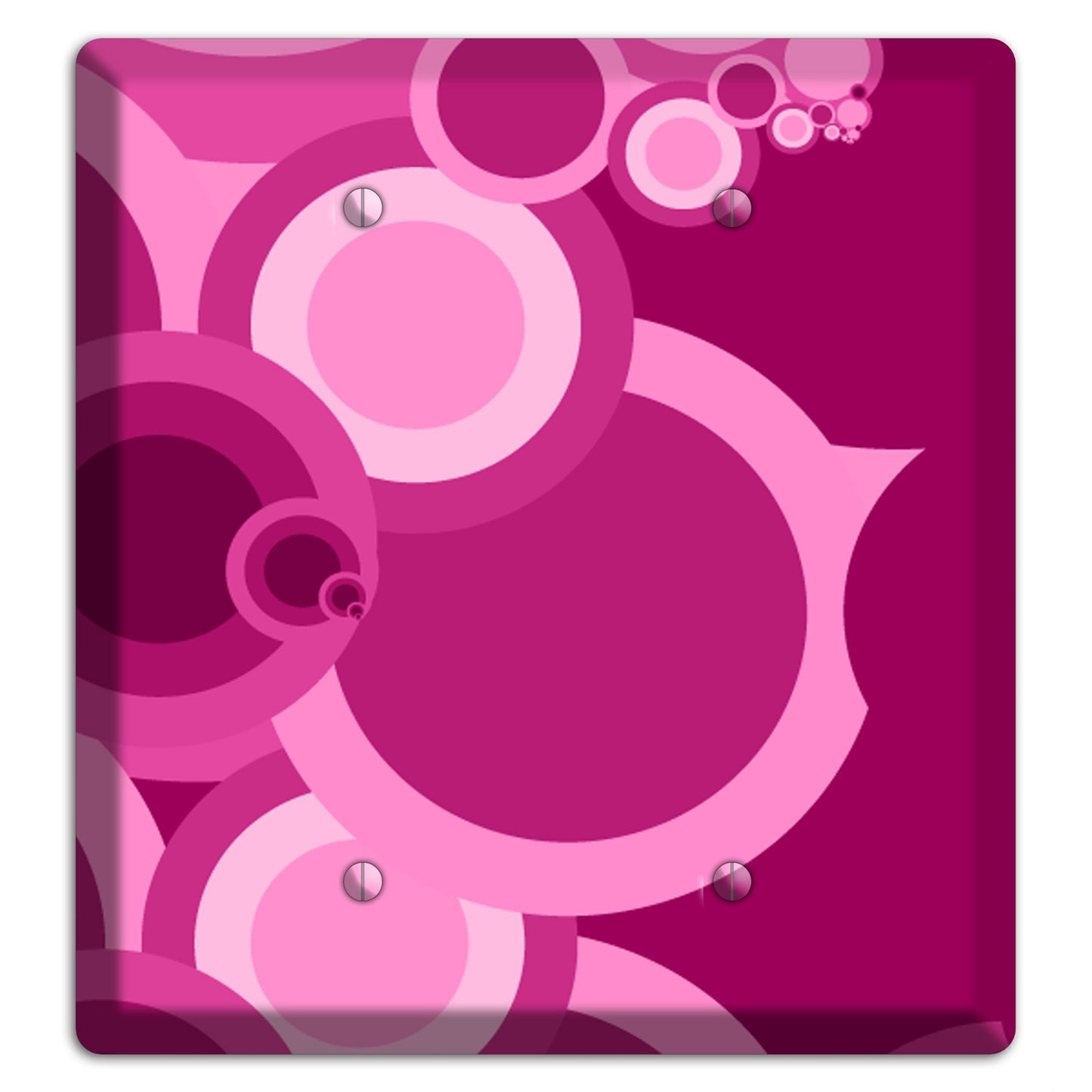 Pink and Fuschia Circles 2 Blank Wallplate