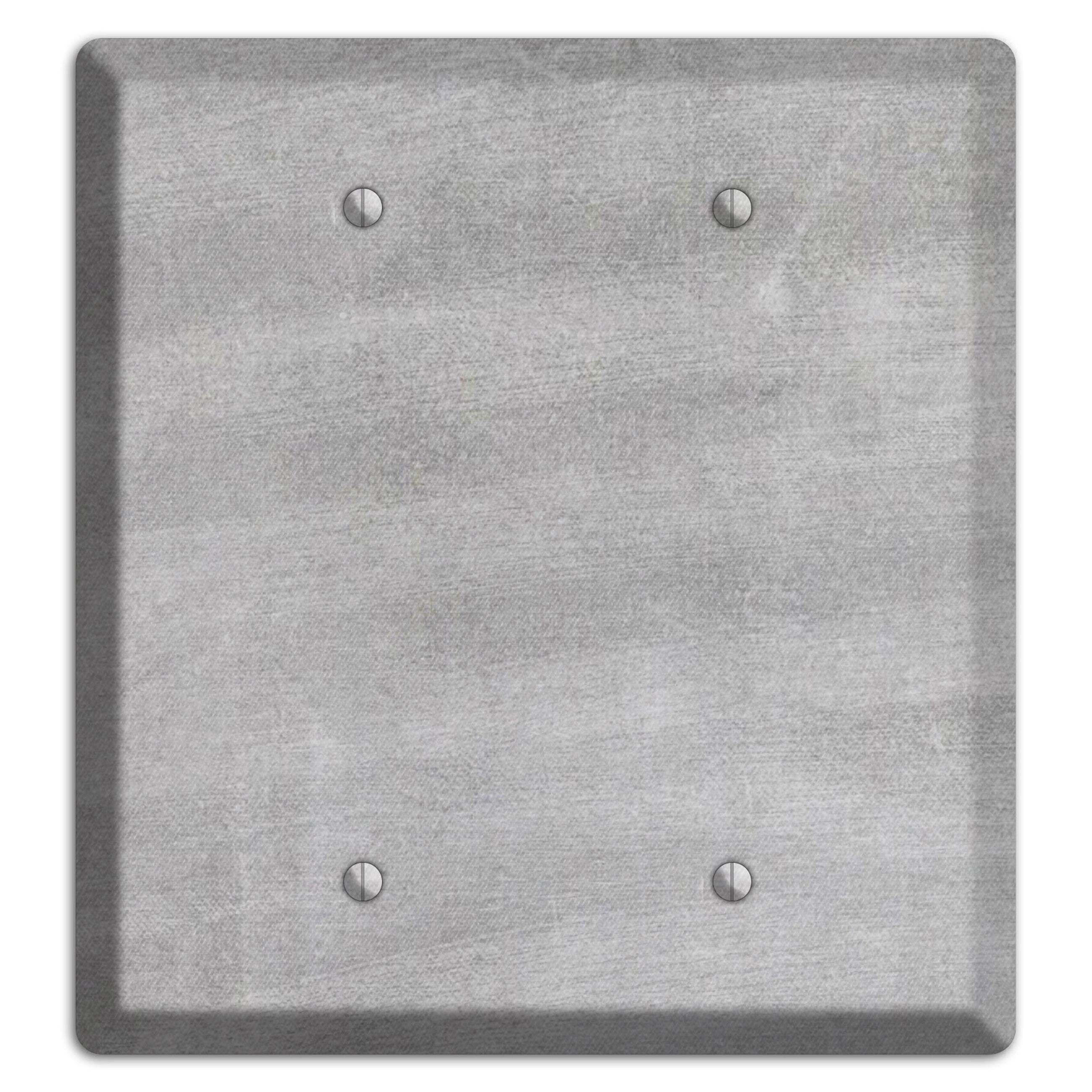 Chalk Light Grey 2 Blank Wallplate