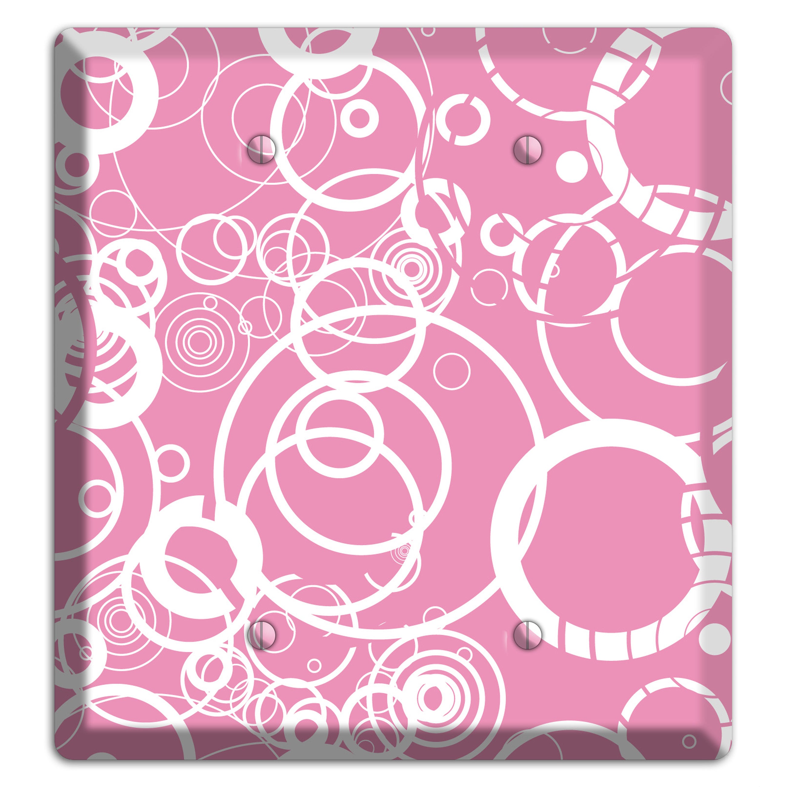 Light Pink Circles 2 Blank Wallplate