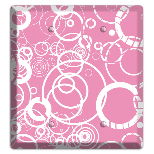 Light Pink Circles 2 Blank Wallplate