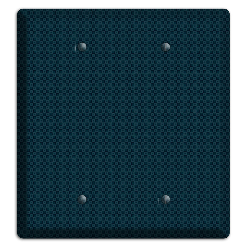 Navy Dots and Check 2 Blank Wallplate