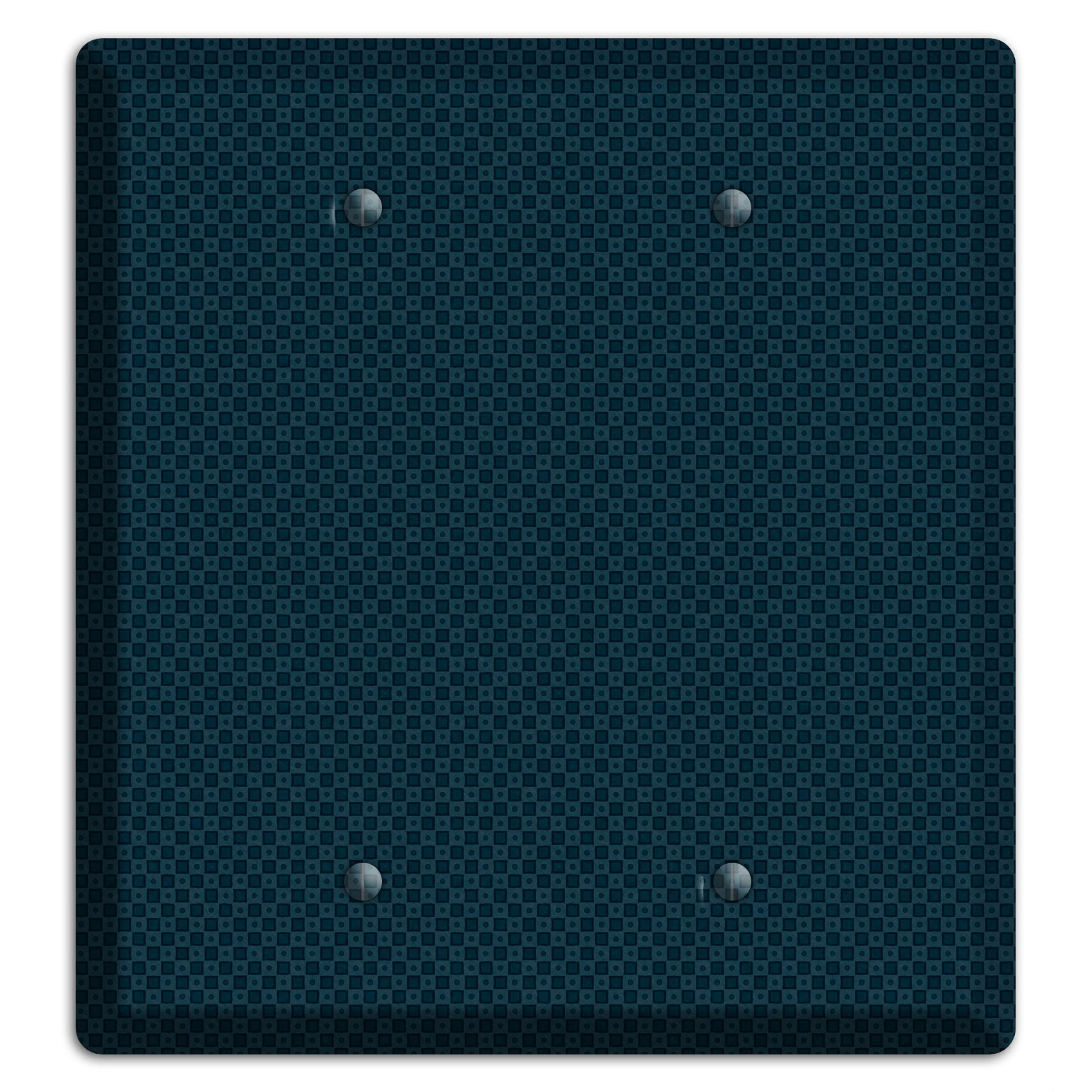 Navy Dots and Check 2 Blank Wallplate