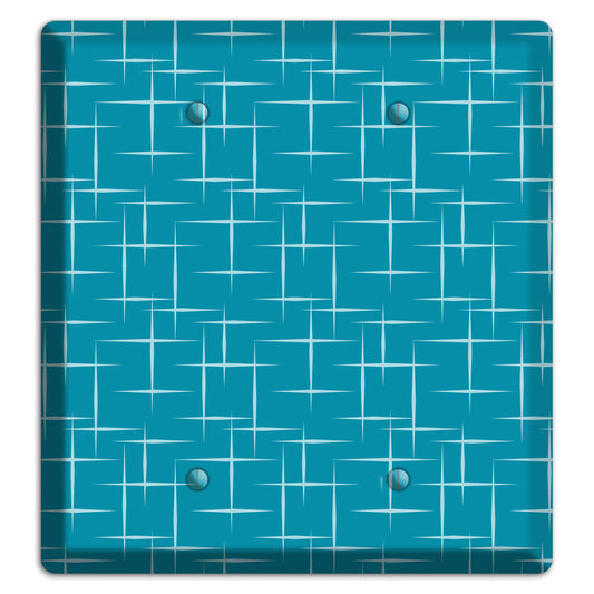 Blue Atom Burst 2 Blank Wallplate