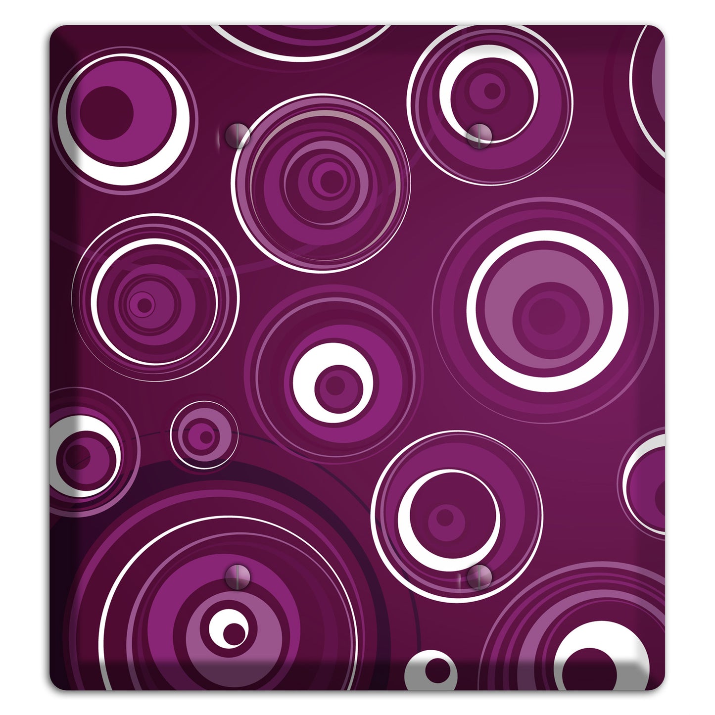 Purple Circles 2 2 Blank Wallplate