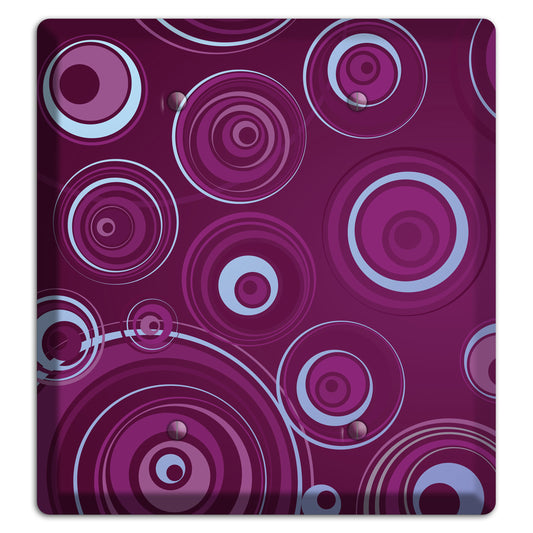 Purple Circles 3 2 Blank Wallplate