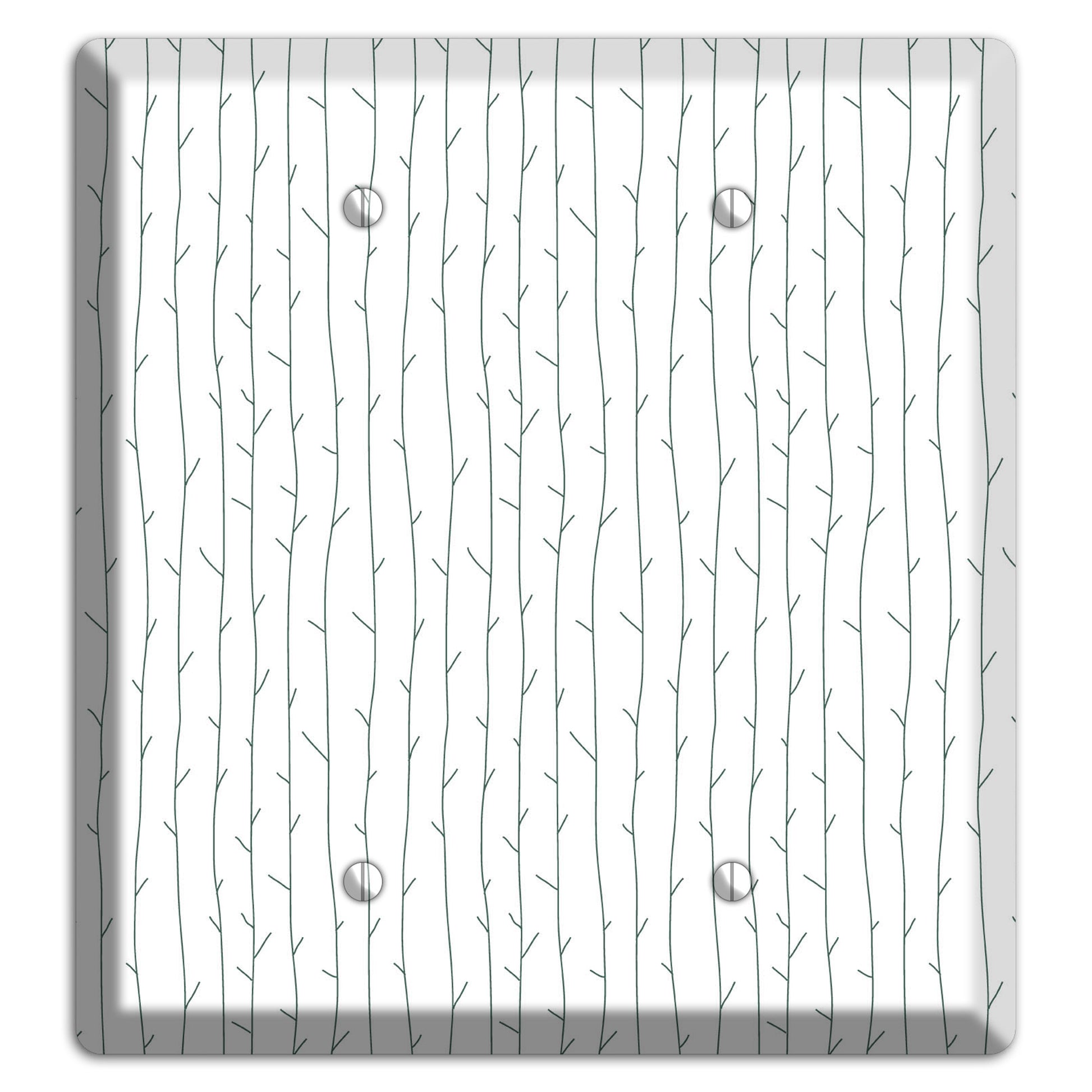 Leaves Style D 2 Blank Wallplate
