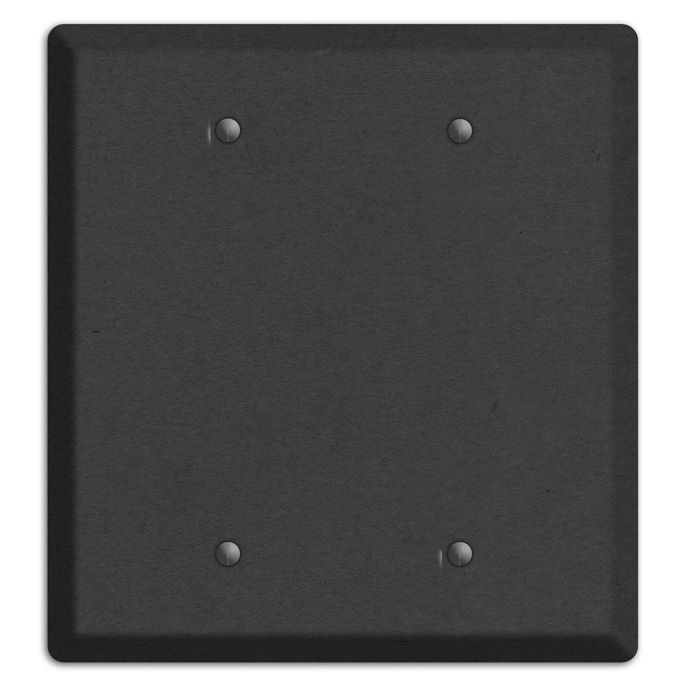 Charcoal Kraft 2 Blank Wallplate