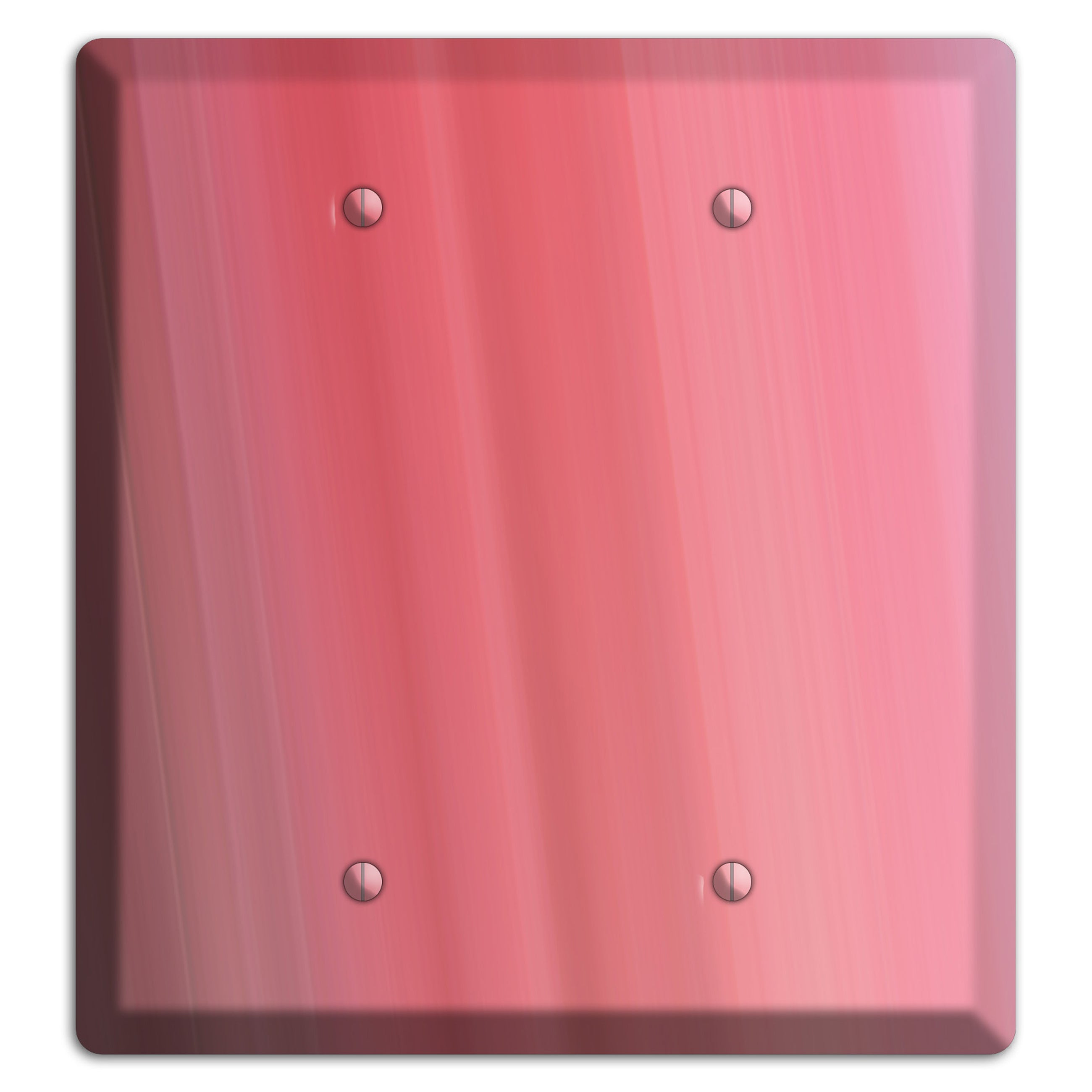 Coral Pink Ray of Light 2 Blank Wallplate