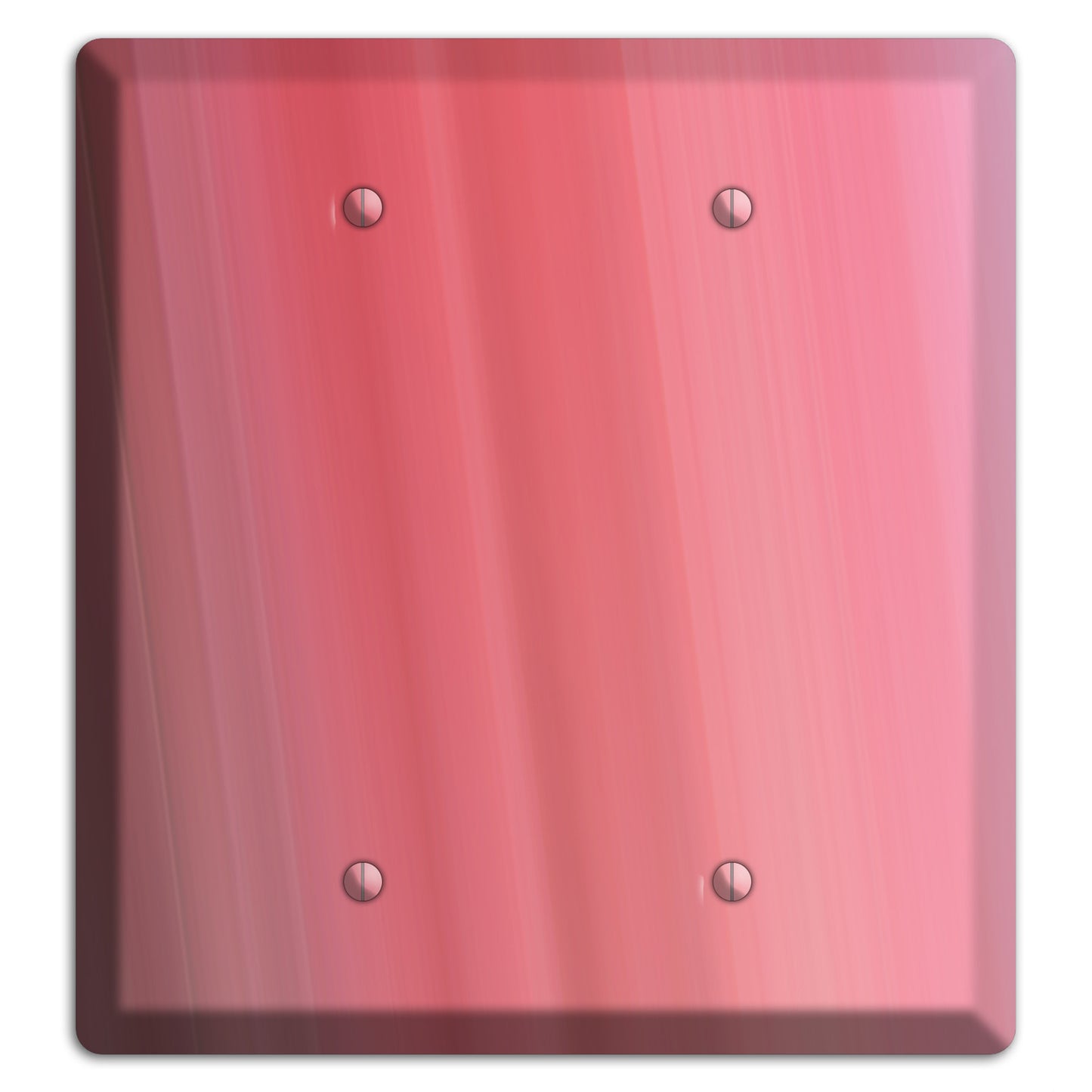 Coral Pink Ray of Light 2 Blank Wallplate