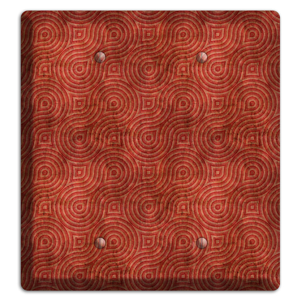 Red Swirl 2 Blank Wallplate