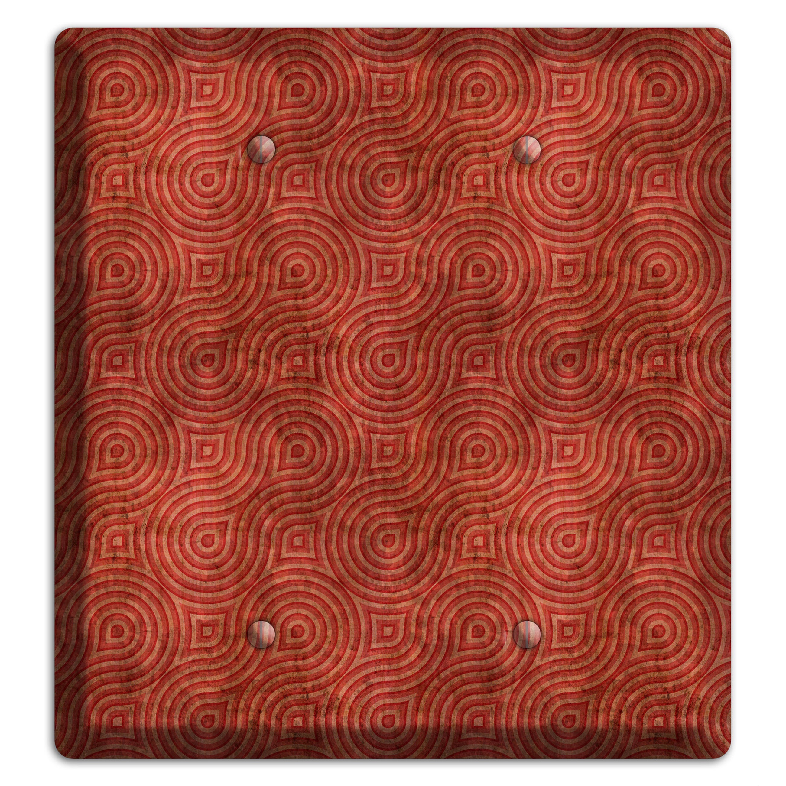 Red Swirl 2 Blank Wallplate