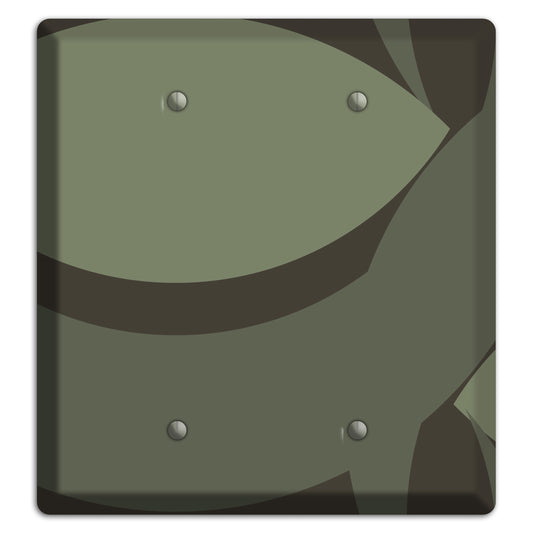 Olive Abstract 2 Blank Wallplate
