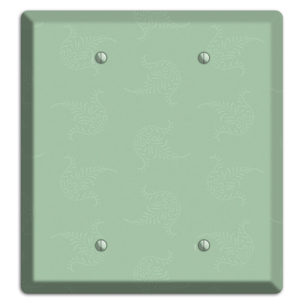 Sage Cartouche 2 Blank Wallplate