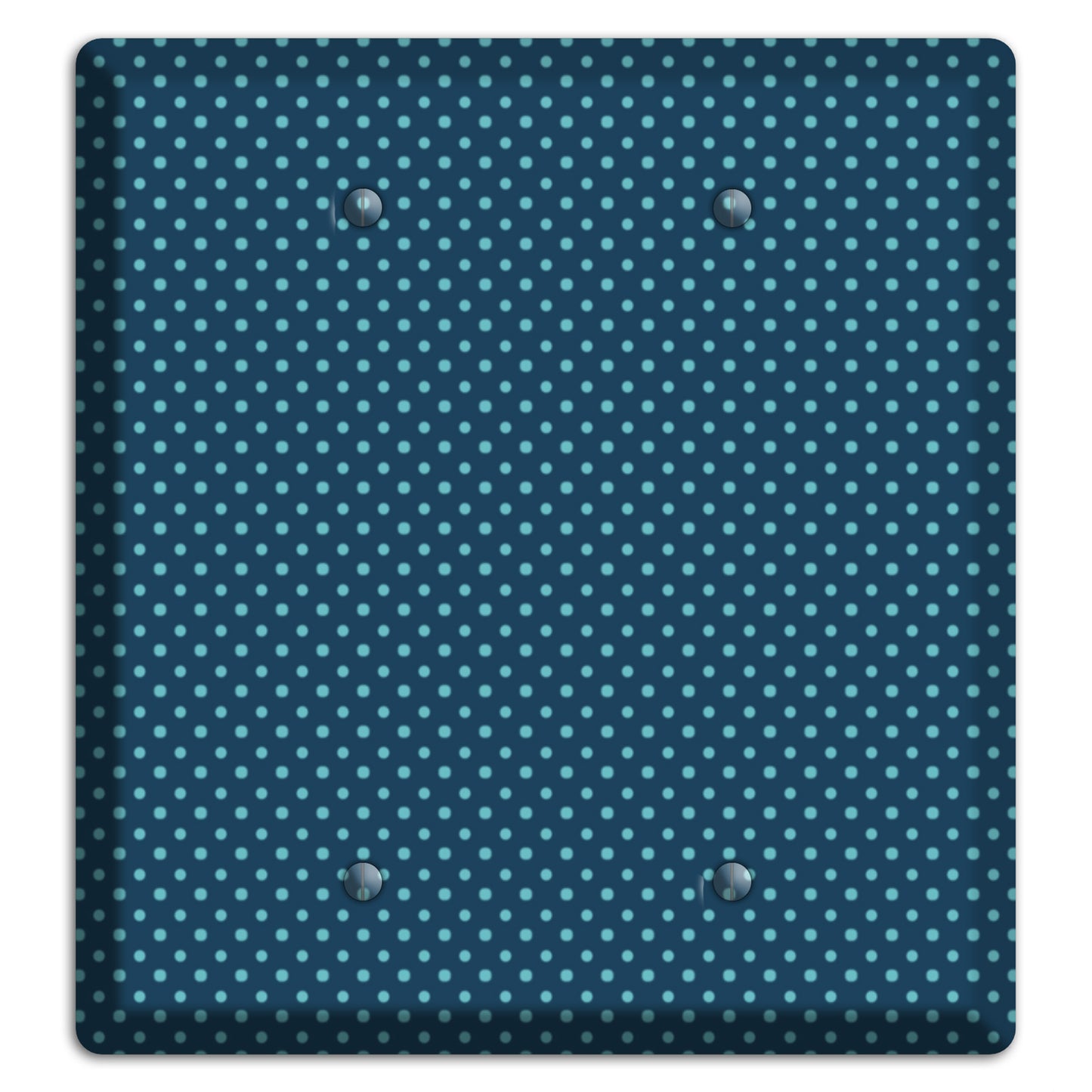 Multi Blue Tiny Polka Dots 2 Blank Wallplate