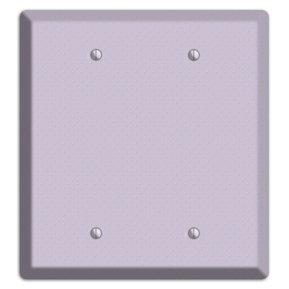 Lavender with Tiny Dots 2 Blank Wallplate