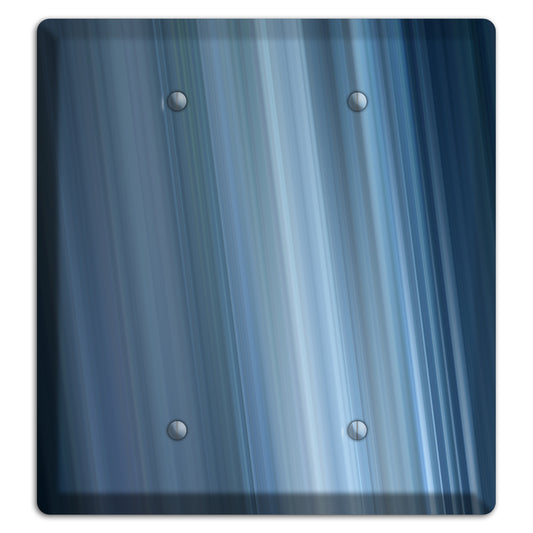 Dusty Blue Ray of Light 2 2 Blank Wallplate