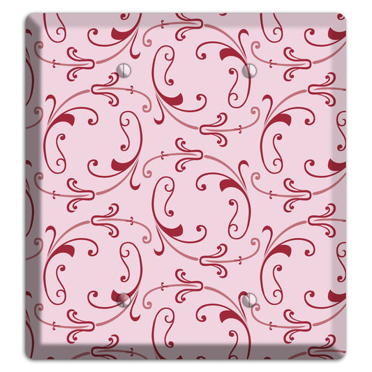 Pink Victorian Sprig 2 Blank Wallplate