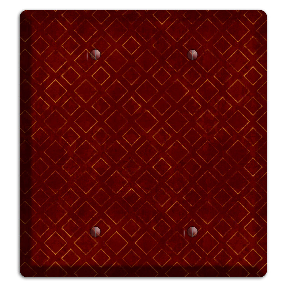 Maroon Diamonds 2 Blank Wallplate