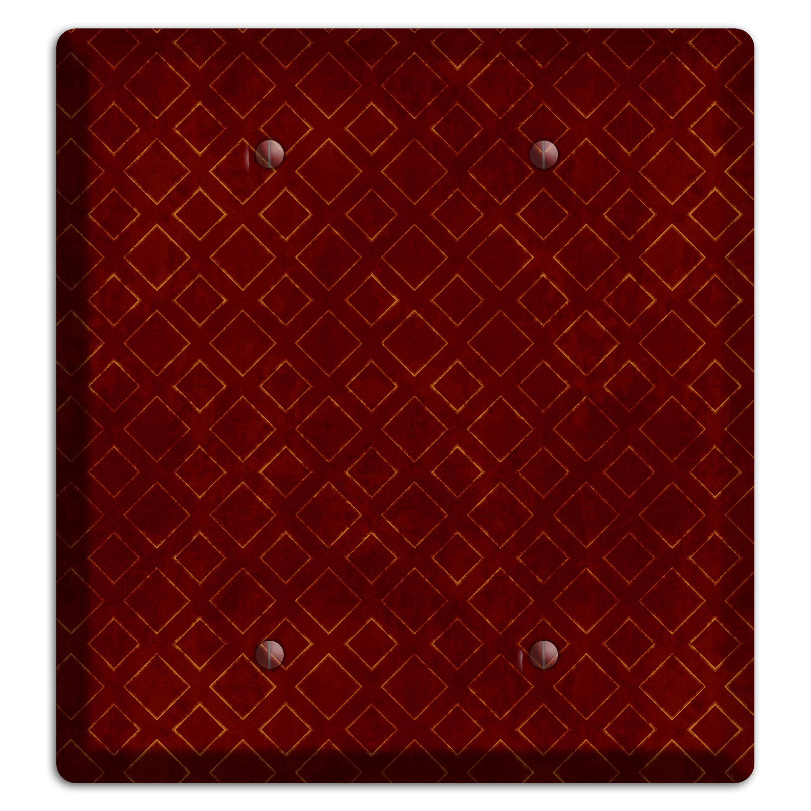 Maroon Diamonds 2 Blank Wallplate